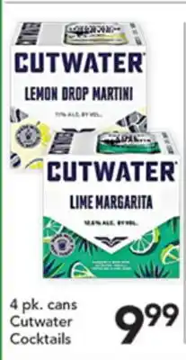Pete's Fresh Market Cutwater Cocktails offer