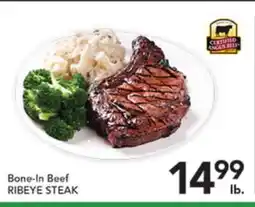 Pete's Fresh Market Bone-In Beef RIBEYE STEAK offer