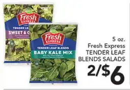 Pete's Fresh Market Fresh Express TENDER LEAF BLENDS SALADS offer