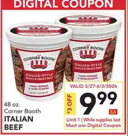 Pete's Fresh Market 48 oz. Corner Booth ITALIAN BEEF offer