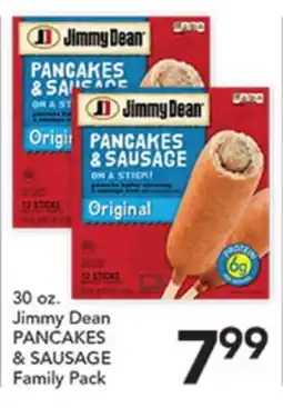 Pete's Fresh Market 30 oz. Jimmy Dean PANCAKES & SAUSAGE Family Pack offer