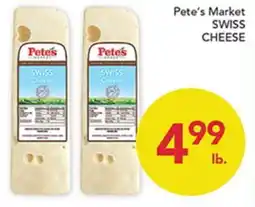 Pete's Fresh Market Pete's Market SWISS CHEESE offer