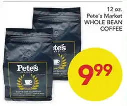 Pete's Fresh Market Pete's Market WHOLE BEAN COFFEE offer