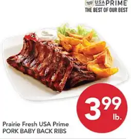 Pete's Fresh Market Prairie Fresh USA Prime PORK BABY BACK RIBS offer