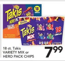Pete's Fresh Market 18 ct. Takis VARIETY MIX or HERO PACK CHIPS offer