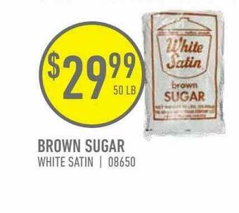 US Foods Chef's Store Brown Sugar White Satin offer
