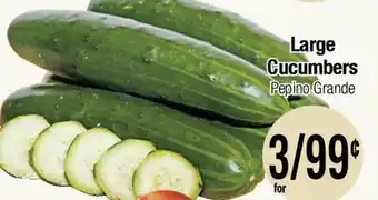 Big Saver Foods Large Cucumbers offer