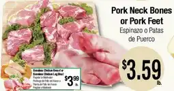 Big Saver Foods Pork Neck Bones or Pork Feet offer