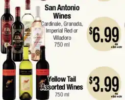 Big Saver Foods San Antonio Wines Yellow Tail Assorted Wines offer