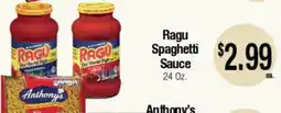 Big Saver Foods Ragu Spaghetti Sauce offer