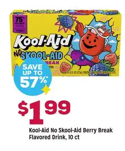 Grocery Outlet Kool-Aid No Skool-Aid Berry Break Flavored Drink offer