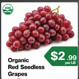 Market Place on Oakton Organic Red Seedless Grapes offer