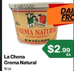 Market Place on Oakton La Chona Crema Natural offer