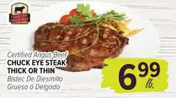 Cermak Fresh Market Certified Angus Beef CHUCK EYE STEAK THICK OR THIN offer