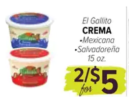 Cermak Fresh Market El Gallito CREMA offer