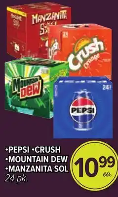 Cermak Fresh Market •PEPSI •CRUSH •MOUNTAIN DEW •MANZANITA SOL offer