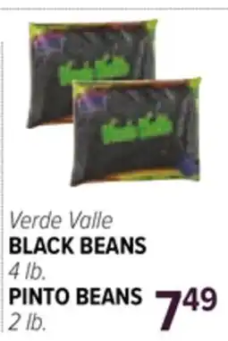 Cermak Fresh Market Verde Valle BLACK BEANS 4 lb. PINTO BEANS 2 lb offer