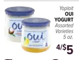 Cermak Fresh Market Yoplait OUI YOGURT offer