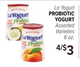 Cermak Fresh Market La Yogurt PROBIOTIC YOGURT offer