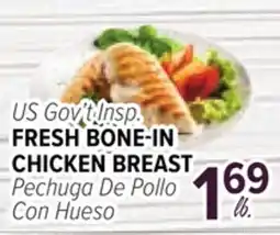 Cermak Fresh Market US Gov't Insp. FRESH BONE-IN CHICKEN BREAST offer
