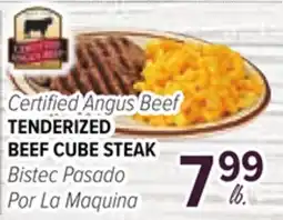 Cermak Fresh Market Certified Angus Beef TENDERIZED BEEF CUBE STEAK offer