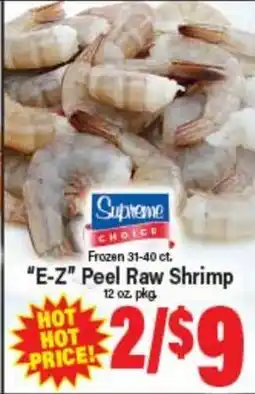 Angelo Caputo's Fresh Market Supreme CHOICE E-Z Peel Raw Shrimp offer