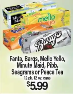 Angelo Caputo's Fresh Market Fanta, Barqs, Mello Yello, Minute Maid, Pibb, Seagrams or Peace Tea offer