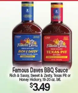 Angelo Caputo's Fresh Market Famous Daves BBQ Sauce offer