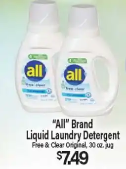 Angelo Caputo's Fresh Market All Brand Liquid Laundry Detergent offer