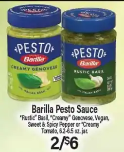Angelo Caputo's Fresh Market Barilla Pesto Sauce offer