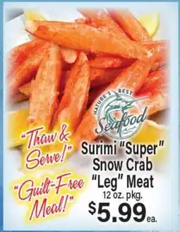 Angelo Caputo's Fresh Market Surimi Super Snow Crab Leg Meat offer