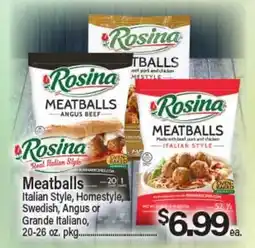 Angelo Caputo's Fresh Market Rosina Meatballs offer
