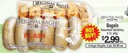 Angelo Caputo's Fresh Market Asago Bagels offer