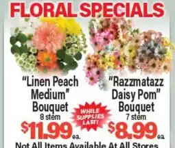Angelo Caputo's Fresh Market FLORAL SPECIALS offer