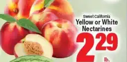 Angelo Caputo's Fresh Market Sweet California Yellow or White Nectarines offer