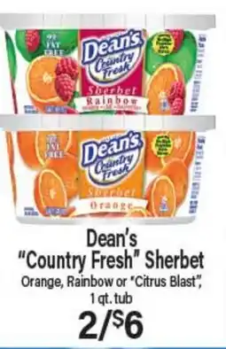 Angelo Caputo's Fresh Market Dean's Country Fresh Sherbet offer