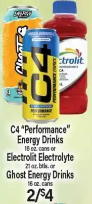 Angelo Caputo's Fresh Market C4 Performance Energy Drinks offer
