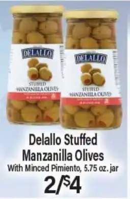Angelo Caputo's Fresh Market Delallo Stuffed Manzanilla Olives offer