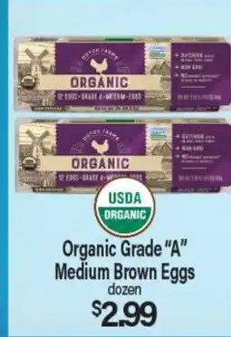 Angelo Caputo's Fresh Market Organic Grade A Medium Brown Eggs offer