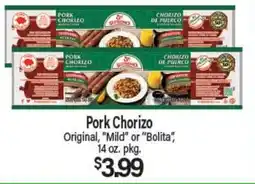 Angelo Caputo's Fresh Market Pork Chorizo offer