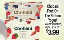 Angelo Caputo's Fresh Market Chobani Fruit On The Bottom Yogurt offer