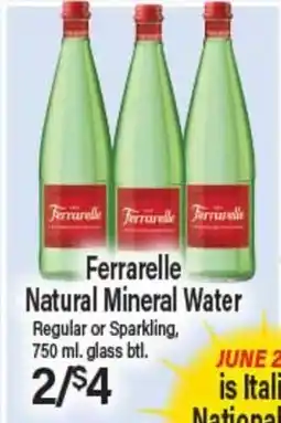 Angelo Caputo's Fresh Market Ferrarelle Natural Mineral Water offer