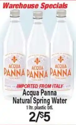 Angelo Caputo's Fresh Market Acqua Panna Natural Spring Water offer