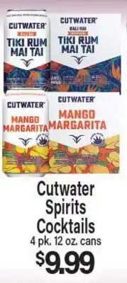 Angelo Caputo's Fresh Market Cutwater Spirits Cocktails offer