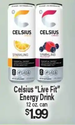 Angelo Caputo's Fresh Market Celsius Live Fit Energy Drink offer