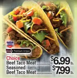 Angelo Caputo's Fresh Market Choice Beef Taco Meat Seasoned Beef Taco Meat offer