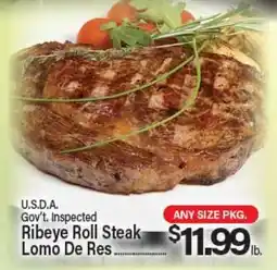 Angelo Caputo's Fresh Market U.S.D.A. Gov't. Inspected Ribeye Roll Steak offer