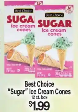 Angelo Caputo's Fresh Market Best Choice Sugar Ice Cream Cones offer