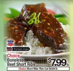Angelo Caputo's Fresh Market Choice Boneless Beef Short Ribs offer