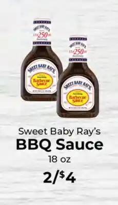 Sunset Foods Sweet Baby Ray's BBQ Sauce offer